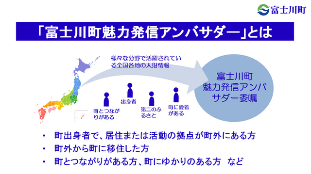 富士川町魅力発信アンバサダーとは