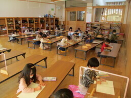 学習している様子