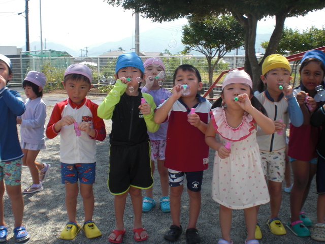 ８月シャボン玉