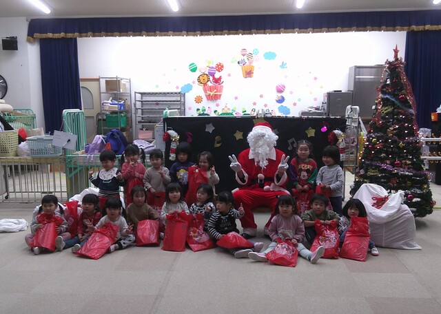 １２月りす２サンタと写真