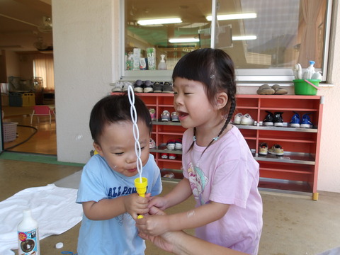 ８月シャボン玉