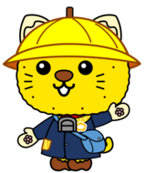 ゆずにゃん＿右向き＿園服