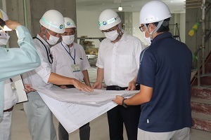 新庁舎建設工事視察