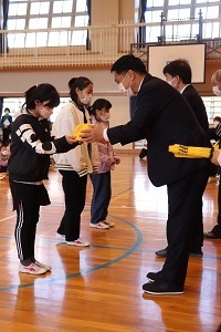 交通少年団結団式