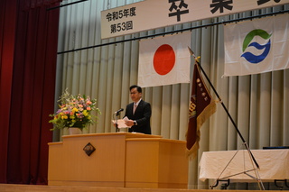 3.13増穂中学校卒業式