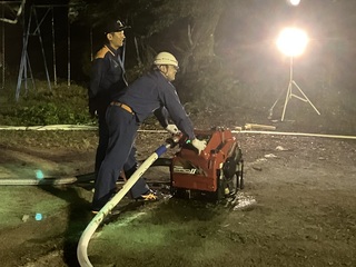 6.14小型ポンプ操法（水打ち初日）ｖ
