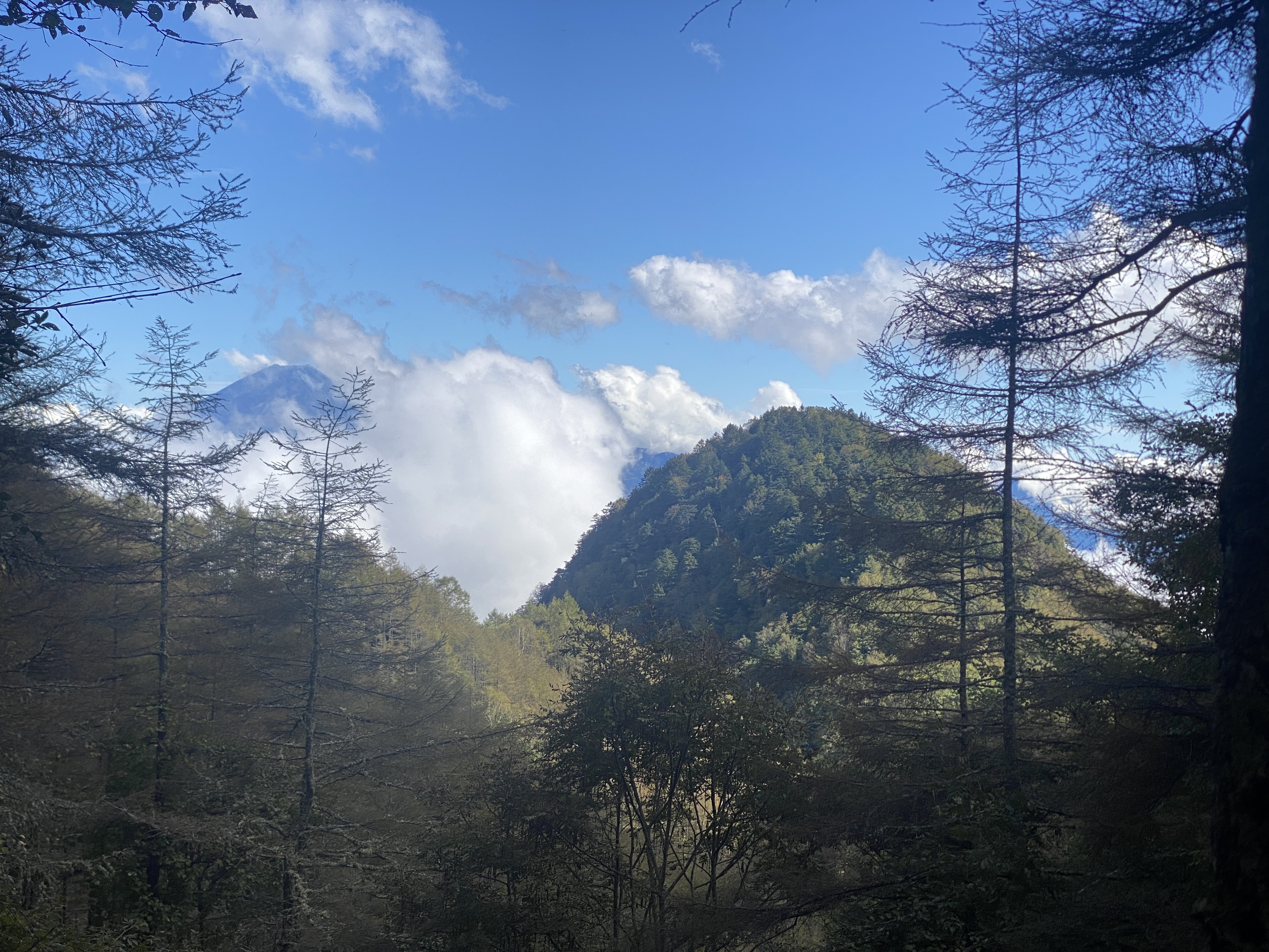 源氏山と富士山