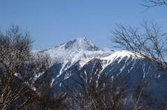 裸山からの北岳