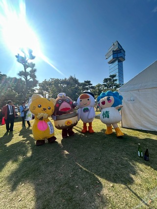 ゆずにゃんと友好都市キャラ戯れ1